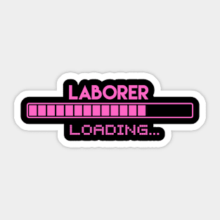 Laborer Loading Sticker